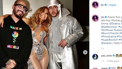 Jennifer López y Shakira deslumbran en el descanso de la Super Bowl