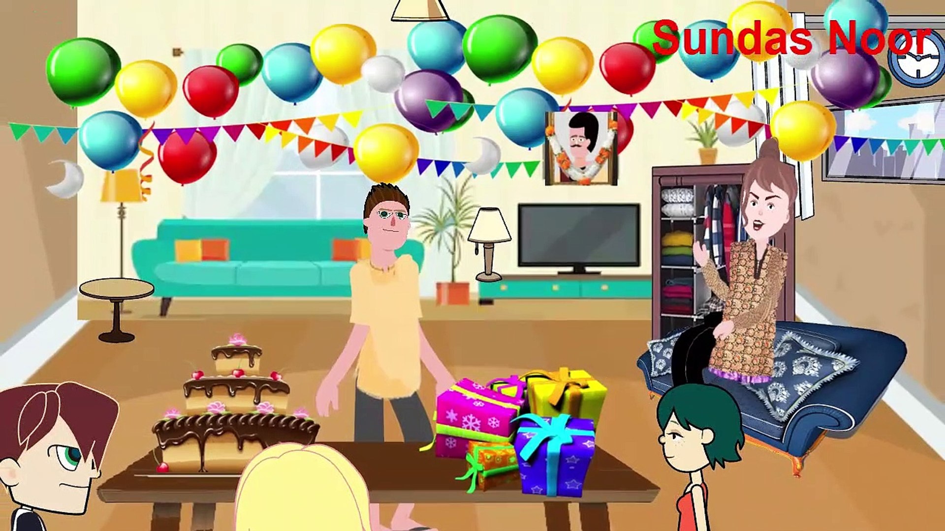 churail birthday | Hindi cartoon for kids |bhoot wala cartoon in urdu|  Stories for Kids | sundasnoor - video Dailymotion