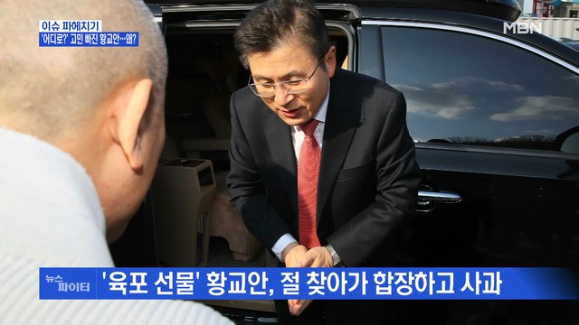 MBN 뉴스파이터-'육포 선물' 황교안, 절 찾아가 합장하고 사과 건강하세요