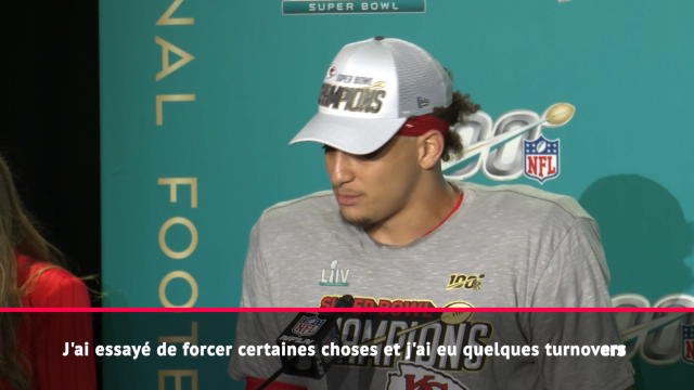 Super Bowl LIV - Mahomes : Les gars ont cru en moi
