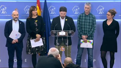 Download Video: ERC, JxCat, la CUP, EH Bildu y el BNG plantan al rey en el arranque de la XIV legislatura