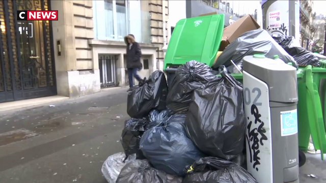 Paris : la grève des incinérateurs fait déborder les poubelles