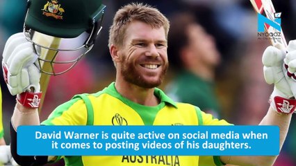 Watch: David Warner's daughter Ivy loses calm after missing the ball