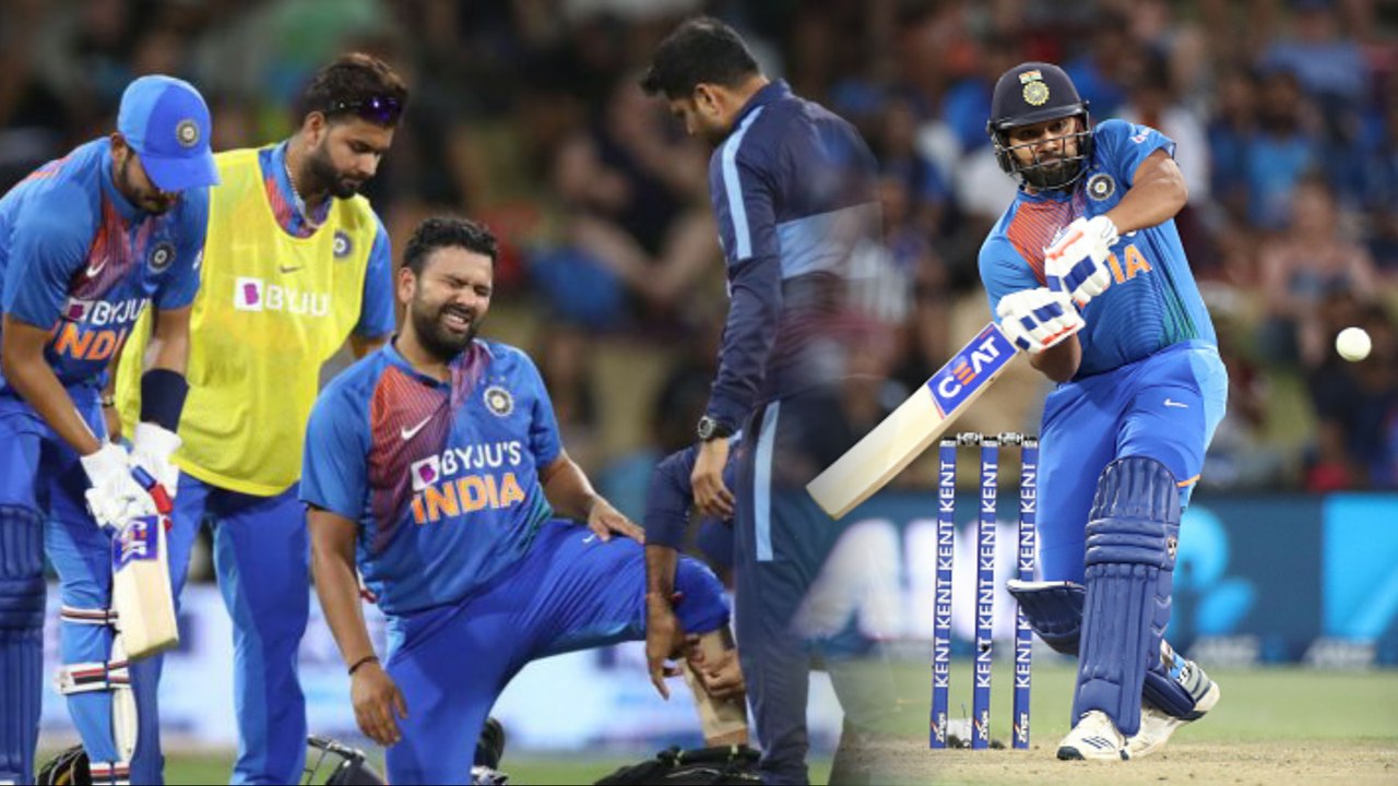 காயத்திற்கு பின்பும் சிக்ஸ் அடித்து அசத்திய ரோஹித் சர்மா | Rohit Sharma played even after injured