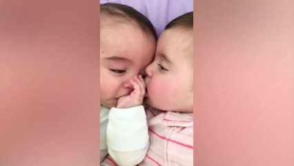 Funny Twin Babies Arguing Over #6