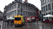 Mons. Feu de cheminée à la petite couscoussiere. Pas de blessé. Vidéo Eric Ghislain