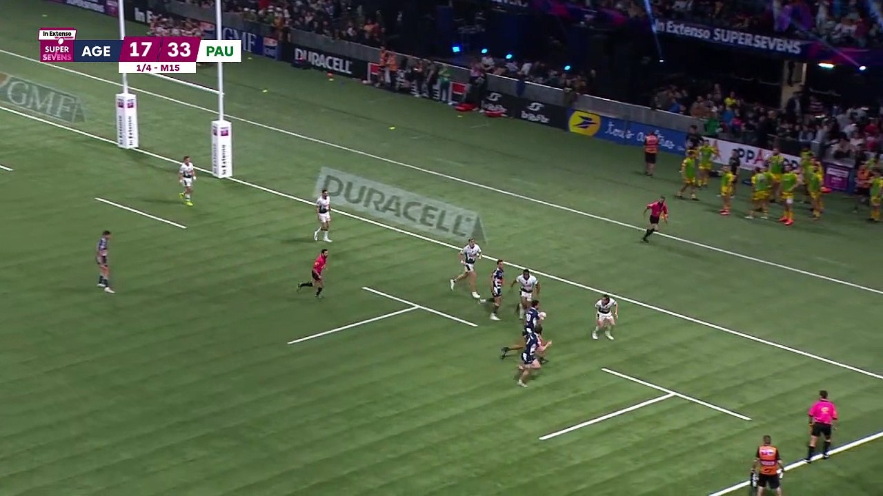 In Extenso Supersevens - Résumé Agen-Pau- 17-33 - 1/4 de finale - Saison 2019-2020