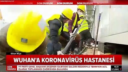 Çin koronavirüs için 10 günde hastane inşa etti