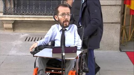 Echenique destaca la "valentía" del discurso del rey y Errejón echa en falta "la parte social"