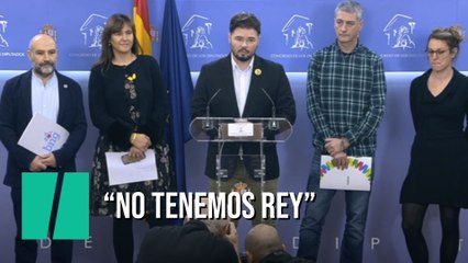 Los independentistas firman un manifiesto contra la monarquía por ser “heredera del franquismo”