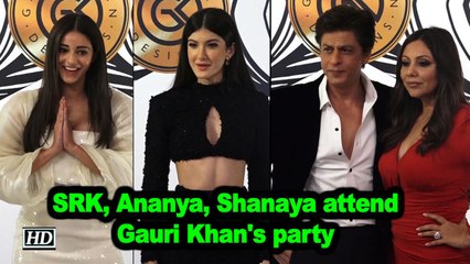 SRK, Ananya, Shanaya attend Gauri Khan's party
