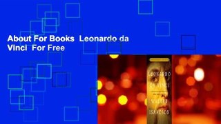 About For Books  Leonardo da Vinci  For Free