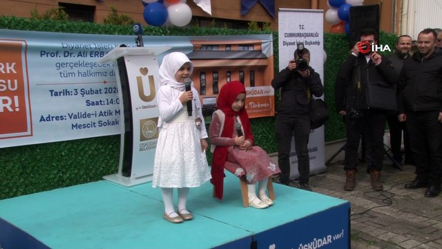 Diyanet İşleri Başkanı Ali Erbaş Üsküdar’da Kur'an Kursu açılışına katıldı- Belediye Başkanı Hilmi Türkmen de açılışa katıldı