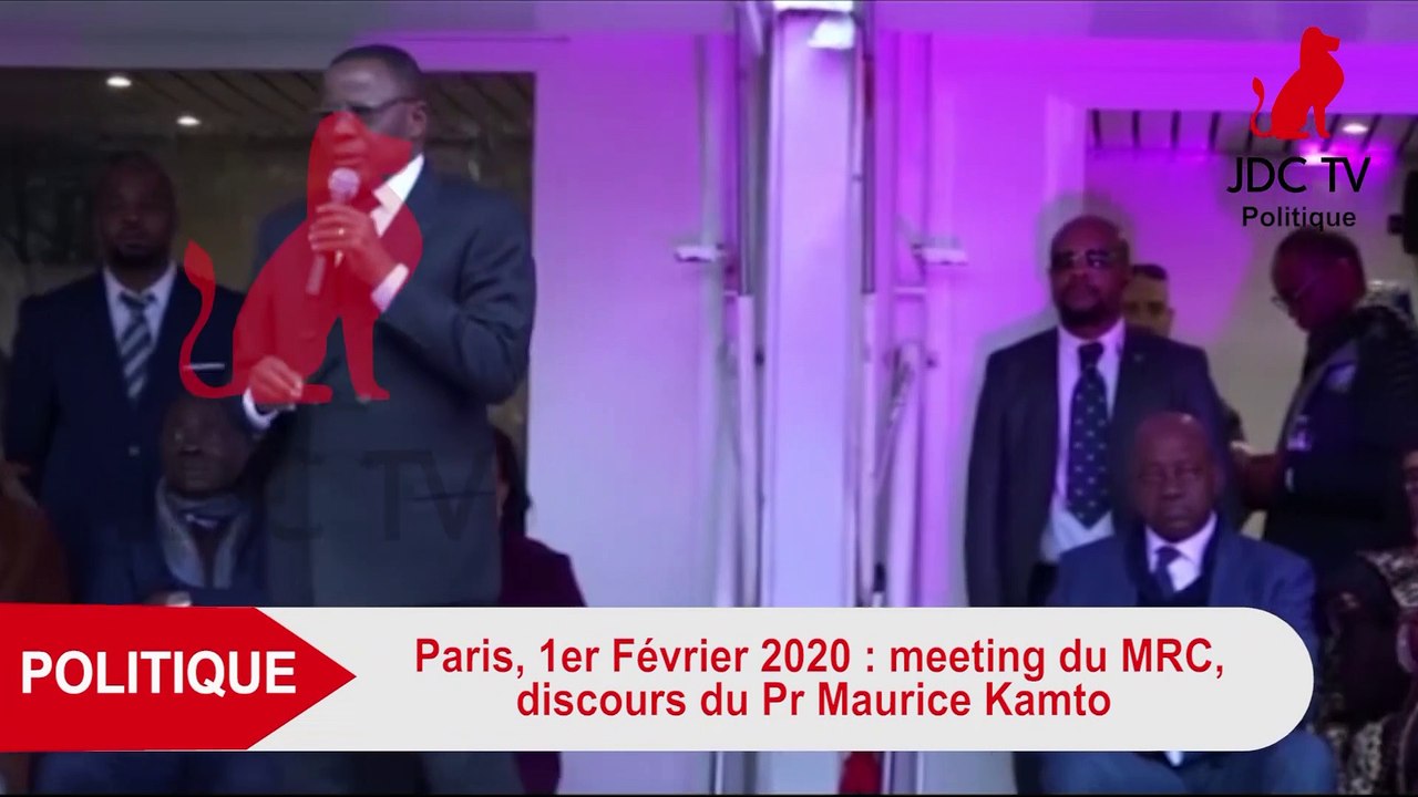 MEETING MRC de PARIS : DISCOURS DE MAURICE KAMTO