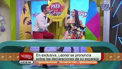 Leonel habla sobre la nueva relación de su expareja