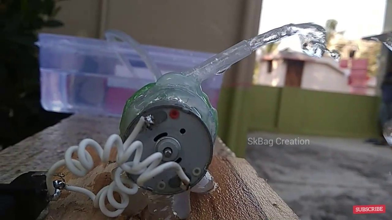 How to Make a Water Pump II DC Motor Powerful Water Pupm II Working Principle of Water Pump II Science Project
