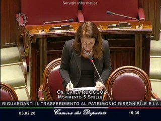 Carla Ruocco - Intervento su aree demaniali comune di Chioggia (03.02.20)