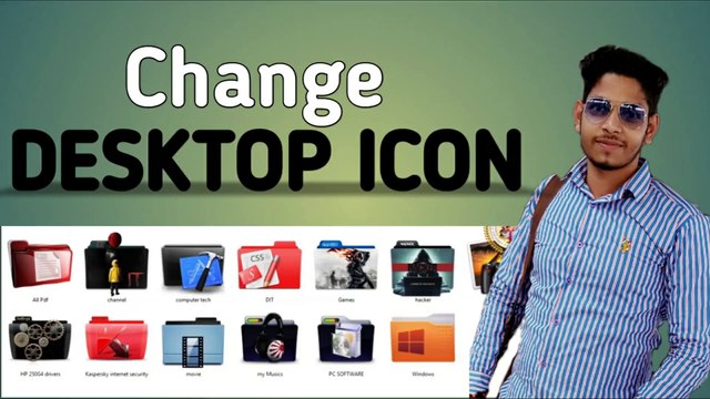 How to change Folder ICON in window 10 Hindi | Personalize Desktop Folder ICON in Window 7/8/10.