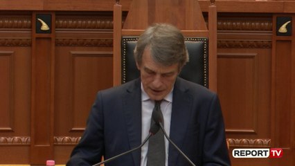 Report TV -Sassoli: Shqipëria një vend për t'u marrë shembull, rol kyç në rajon!