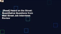 [Read] Heard on the Street: Quantitative Questions from Wall Street Job Interviews  Review