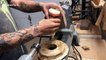 Canadian man makes beautiful segmented bowl out of wood