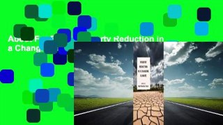 About For Books  Poverty Reduction in a Changing Climate  For Kindle