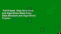 Full E-book  Data Structures and Algorithms Made Easy: Data Structure and Algorithmic Puzzles