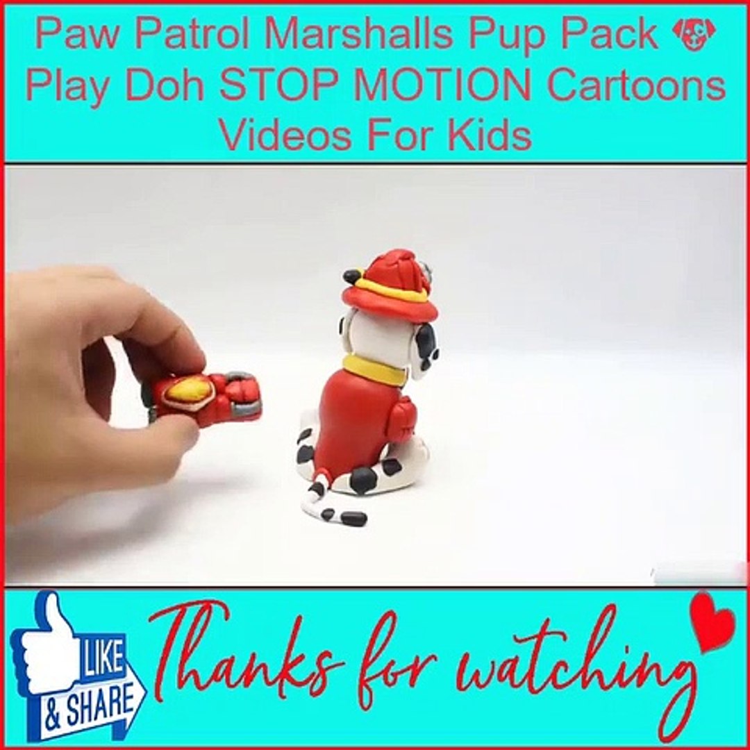 præmie inden længe Blive ved Paw Patrol Marshalls Pup Pack Play Doh STOP MOTION Cartoons Videos For Kids  - video Dailymotion
