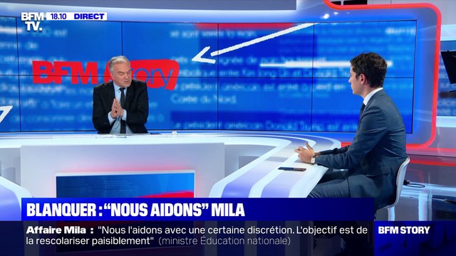 Story 3 : Affaire Mila: Jean-Michel Blanquer assure aider la lycéenne - 03/02