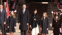 La Reina Letizia, la Princesa y la Infanta, las coincidencias de sus tres looks