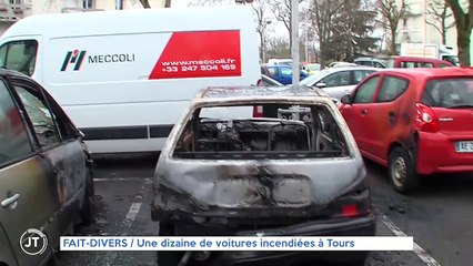 FAIT-DIVERS Une dizaine de voitures incendiées à Tours