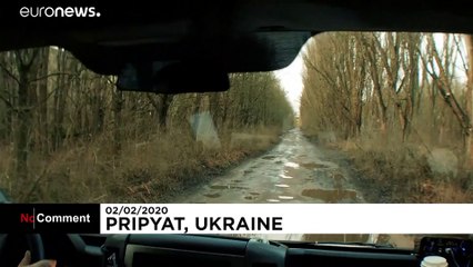Pripyat, Ukraine - Chernobyl's ghost town for tourists - marks golden jubilee