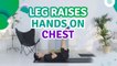 Leg raises, hands on chest - Fit People
