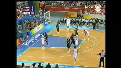 USA vs. Spain (Finals): 2008 Men's Olympic Basketball (1st Quarter)
