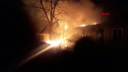 Kocaeli bahçeye dökülen soba külleri evi yaktı