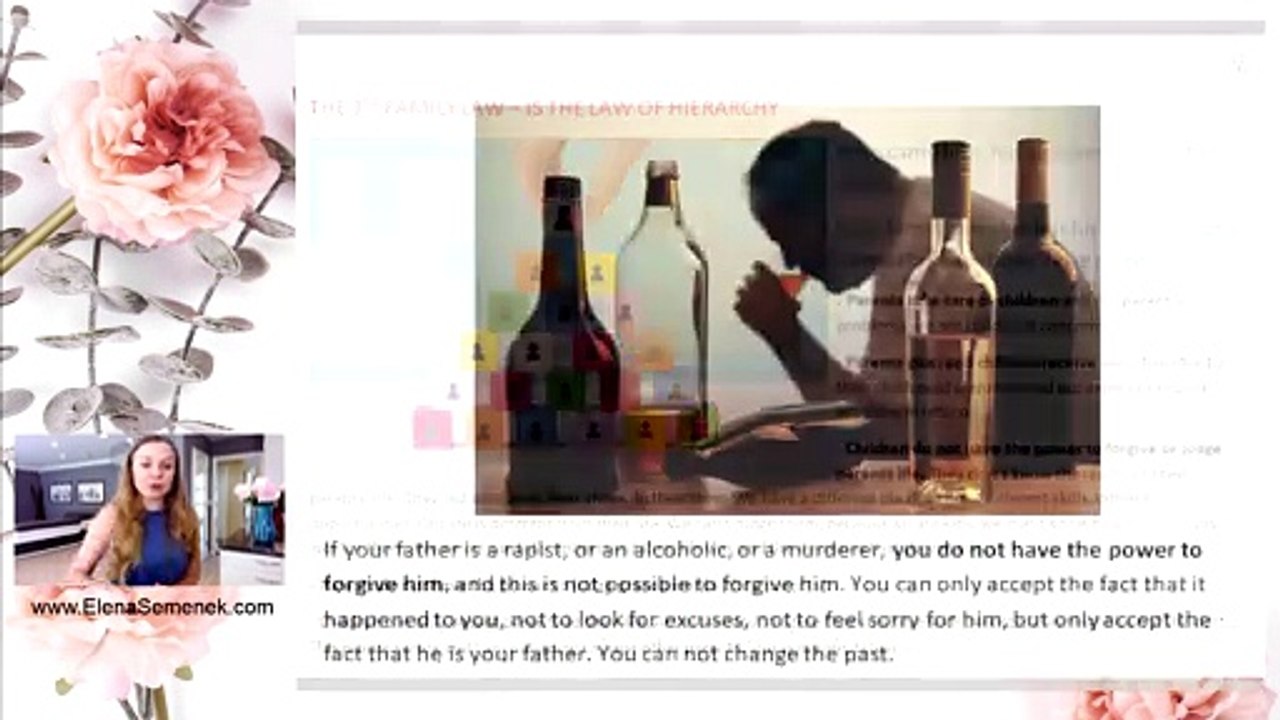 Adult children of alcoholics. How to forgive your parents. Families of alcoholics