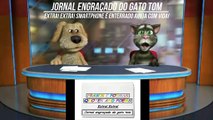 Jornal engraçado do gato tom: Smartphone é enterrado ainda com vida! [Frases e Poemas]