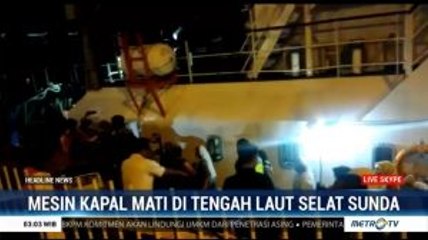 Mesin KMP Salvatore Surabaya Mati di Tengah Laut Selat Sunda