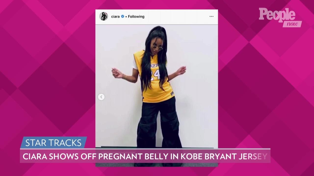 Ciara Shows Off Pregnant Belly in Kobe Bryant Lakers Jersey at 2020 Super Bowl