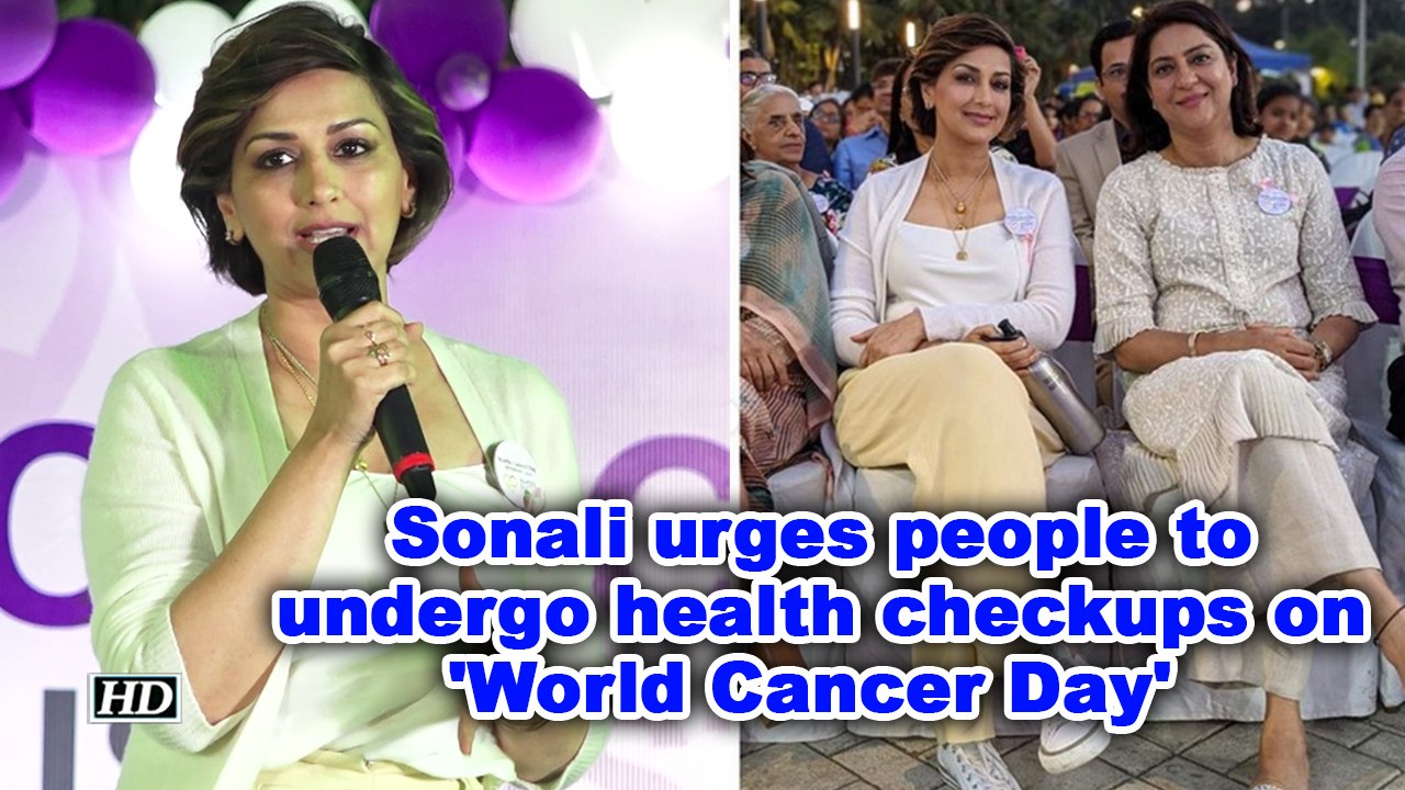 Sonali urges people to undergo health checkups...