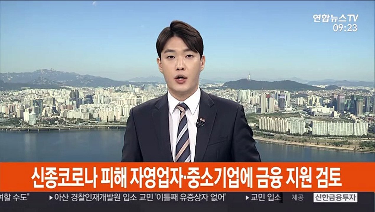 신종코로나 피해 자영업자·중소기업에 금융 지원 검토
