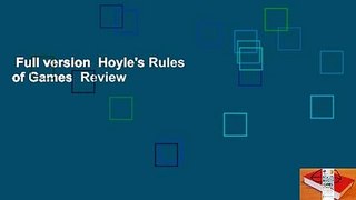 Full version  Hoyle's Rules of Games  Review