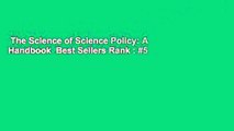 The Science of Science Policy: A Handbook  Best Sellers Rank : #5