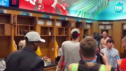 Patrick Mahomes walks into Chiefs locker room for first time as a Super Bowl champion - FOX NFL