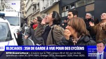 Blocage d'un lycée à Paris: 35h de garde à vue pour quatre lycéens