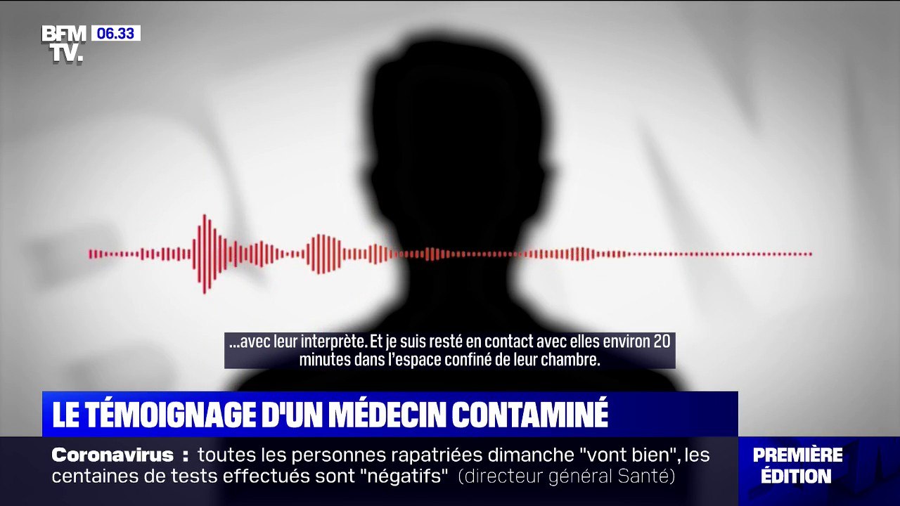 "J'ai eu un petit peu de fièvre, une fois à 38, un peu mal à la gorge et à la tête." Un médecin contaminé par le coronavirus témoigne