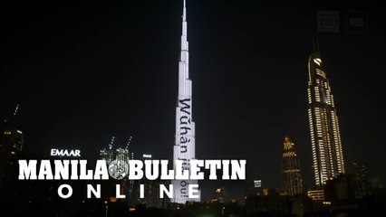 Burj Khalifa lights up in solidarity with China's virus battle