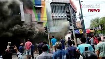 Detik-Detik Penyelamatan 3 Korban Kebakaran Ruko di Medan