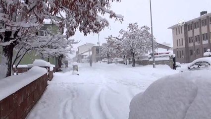 Karlıova'da okullar kar nedeniyle tatil edildi