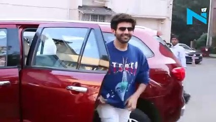 Watch, Sara Ali Khan and Kartik Aaryan twin in blue at 'Love Aaj Kal' promotions